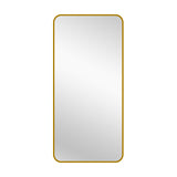 Gold Metal Rectangle Mirror - Medium 80cm x 170cm V292-MIRR-MTL011