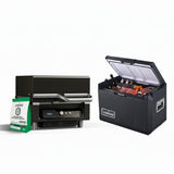 ASMOKE Essential Portable Wood Pellet Grill & 47L Mini Fridge Bundle 5lb Apple Wood Pellets V642-XFAS-BNDL-ESS-GRL-FDG47-AP5