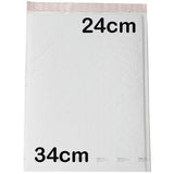 100 Wholesale Pack of 34*24cm White Padded Mailer Bag Envelope V382-100X340X240PADDEDENV