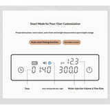 Coffee Scale Electronic Espresso Scale with Water Flow Rate and Timer Function, Free Switching of V1192-AZ-W-0148