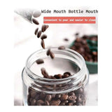 2pcs Oats Containers with Airtight Lids Wide Mouth Glass Mason Salad Jars Leakproof V1263-JX-314