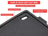 Cast Iron BBQ Half Griddle Plate Replacement Part For Weber Q models Q200 Q220 Q240 Q260 Q2000 Q2200 V985-GRIDDLEPLATEQ2