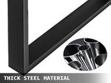 Black Metal Table Legs Set of 2 Steel Table Legs 35x28 Inch Dining Table Legs Office Table Legs V952-ZTHS900X72MM00001V0