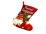 3 pack Santa-shaped Christmas stocking45cm high fabric gift bags, suitable for decorating fireplace V888-ELOSUNG56335-1
