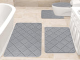 Clearance Tyidzon Bathroom Rugs 4 Piece Ultra Soft & Non-Slip Memory Foam Bath Mats for Bathroom, V1189-LWWAL-20260325-01696