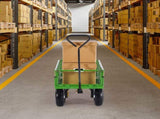680 Lbs Steel Garden Cart on Wheels, Heavy Duty Garden Wagon Cart Pullable, Metal Outdoor Utility V952-ZXHYTCHH680LDM4Y8V0