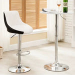 Bar Stools Kitchen Bar Stool Leather Barstools Swivel Gas Lift Counter Chairs x2 BS8403 White V255-8403-WHITE