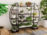 8 Tier Jumbo Plant Stand Vase Shape Flower Bonsai Pot Display Rack Indoor Outdoor V767-HJ-ZM1376