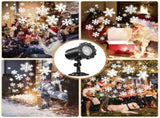 Christmas Snowflake LED Projection Lamp Outdoor IP65 Waterproof with Remote Control for Indoor Party V1237-ZY-203-4823