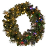 Christabelle 1.22m Split 2pc Christmas Wreath with LED Lights Pine Dual Front Doors Decoration 112_SENGG122S