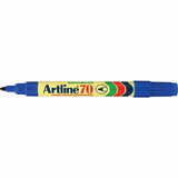 12x Artline 70 Permanent Marker 1.5mm Bullet Nib - Blue Bulk Pack V563-78727-12PCS