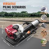 VEVOR 52cc Gas-Powered T Post Driver 2-Stroke Fence Piling Pounder w/ 3 Head V952-SCSQYDZJJH95OBHIQV0