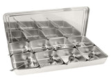 8 Grids Stainless Steel Seasoning Box Condiment Storage Containers Seasoning Jar Kitchen Utensils V1294-YM0901-3118200093811