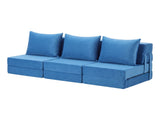 Artiss 3 Pack Folding Sofa Bed Armless Lounger Foam Floor Sofas Futons Couches SB-B-COMP-1010-BUX3
