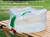 2 Pack Foldable Water Kettle with Tap Portable Food Grade BPA Free for Camping Hiking Emergency Use V1258-DP02-BOL-62