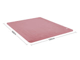 Laura Hill Electric Heated Blanket Throw Soft Coral Fleece w/ 9 Heat Settings - Pink THRG-KH-PK