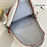 Color-Block Multi-Functional Backpack Letter Print, Large Capacity & Splash-Resistant, Main V1232-SJB-PS-001
