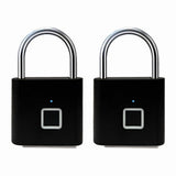 2X Fingerprint Lock Electronic Lock Electronic Fingerprint Lock Padlock Outdoor Waterproof and V1370-AZ4-11759