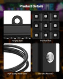 Programmable LED Sign, P10 Full Color Flexible Digital Scrolling Panel, DIY Custom Text Pattern GIF V952-YPGDGGP40X14IBSC9001V3