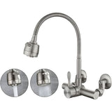 Wall Mounted Faucet, Food Grade 304 Stainless Steel Material, 360&deg Rotatable Wall Mounted V1188-XY-Y829-432