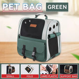 Cat Backpack Carrier - Lightweight, Foldable, Shape-Retaining Travel Bag for Cats and Small Dogs up V1232-MBB003