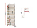 Artiss 2X Over Door Storage Hangers Pantry 6-Tier Organiser Pockets Fabric Beige OVDS-HY-01-6T-BGX2