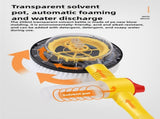 Yellow and Black Rotating Car Washing Brush with Foam Sprayer, High-Pressure Cleaning Tool, 5m Hose V888-ELOSUNG17400