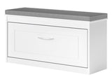 Levede 75cm Shoe Rack Storage Cabinet Bench Cosy Padded Seat Organiser Cupboard EA0290-WH-L-AU