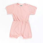 Ponchik Babies + Kids - Ribbed Cotton Romper - Lemonade - 0-3 months V563-RIBROMPER-LEMONADE-0_3