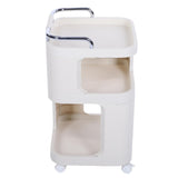 Rolling Utility Cart with Handle Multi Functional Trolley for Office Living Room Movable V1294-YM0901-3116250017111