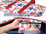 Mahjong Game Set, 166 Blue Tiles , 4 All-in-One Color Rack/Pushers & Drawstring Bag, Complete V1107-133-98323