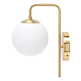 Nordic Modern E27 Glass Ball LED Wall Light Frosted Texture Round Bedroom Wall Lamp 110240V V1294-YM0715-3119210303211