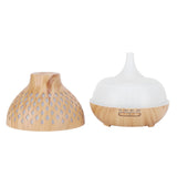 400ml Light Wood Grain Air Diffuser Electric Aroma Humidifier with Ambient Night Lamp 100240VAU V1294-YM0721-3113210017714