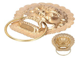 Antique Door Knocker Handle Brass Double Door Handle for Wooden Courtyard Side Door V1294-YM0901-3114210089211