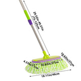 Car Wash Mop Soft Bristle Brush with Telescopic Long Pole - Adjustable Car Cleaning Tool for Auto V1366-AZ2-W-13001