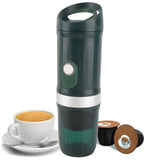 Portable Electric Espresso Coffee Machine Cordless Heat and Cold Brew 250mL Single Serve Mini Coffee V1294-YM0901-H48350GR