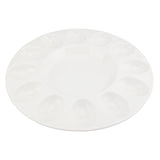 Deviled Egg Platter Sturdy Heat Resistant Hold 12 Eggs White Ceramic Easter Egg Holder Tray for V1294-YM0901-3118240259311
