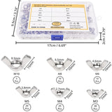 Wing Nut Assortment - Sizes M3, M4, M5, M6, M8 And M10 - 304 Stainless Steel Fastener V1188-MS-227-1878
