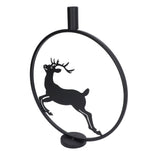 Deer Candle Holder Black European Style Tealight Holder Wall Decoration for Wedding Party V1294-YM0715-3115210264911