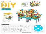 DIY Creative Screw Puzzle Building Block Table Set for Kids Ages 3 Educational STEM Toy with V1341-ZY-SUU3T2J4-379PCS-ENGINEERING