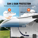 RV Fabric Replacement, 6.15m Fabric Length for 6.4m, Heavy Duty 3-Ply 16oz PVC Camper V952-FCZYPML21YC09JIMMV0