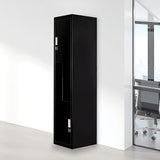 Black Two-Door L-shaped Office Gym Shed Storage Lockers V63-835081