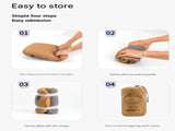 Purple Reversible Memory Foam Travel Pillow - All-Season Comfort Neck Support for Deep Sleep & V888-ELOSUNG32564