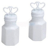 100 Pack Mini Wedding Heart Bubble Bottles send off wedding favors custom party favors V382-HEARTBUBBLES100