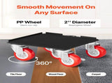 Furniture Dolly Heavy Duty Furniture Mover with 5 Wheels 1575 kg Capacity V952-JXYDHBJYWXL5M3M7FV0