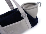 Cozy Winter Pet Carrier for Small Dogs and Cats Warm Fleece-Lined Travel Bag with Breathable Mesh, V1341-ZY-7S98VBKS-DARKBLUE