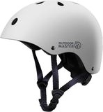 OutdoorMaster Youth & Kids Bike Helmet - Adjustable Multi-Sports Skateboard Helmet with Removable XFOM-HS001-WHT-L