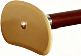 Brass Gua Sha Scraper, Ergonomic Massage Tool for Back Neck and Face, Portable for Home Travel and V1237-ZY-917-082