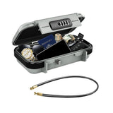 Portable Safe Box Combination Code Security Case LockBox with Removable Chain Gray V1263-JX-7156-2