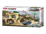 Sluban B1111 Model Kit WWII Battle of Iwo Jima Island Bunker Landing Craft Army Military Base D SLB1111